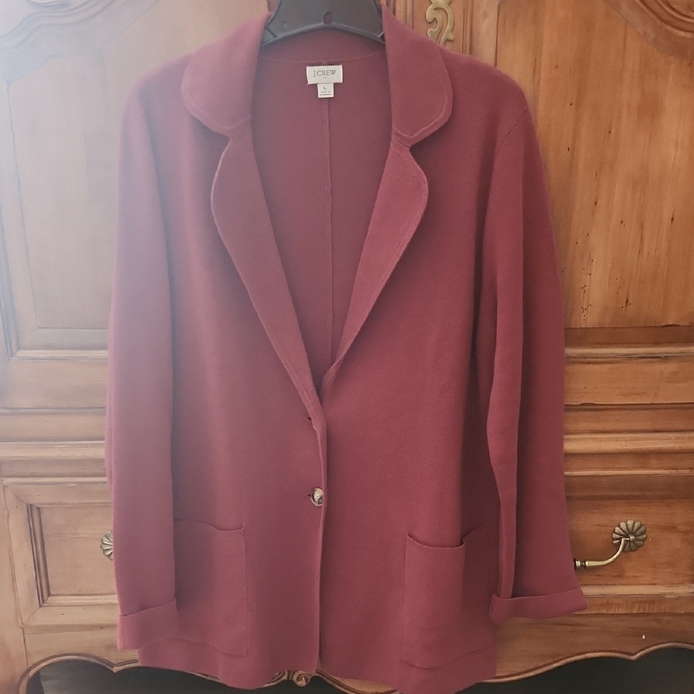 J. Crew Women's Burgundy Blazer